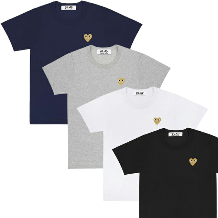 コムデギャルソン Tシャツ apparel COMME des GARCONS PLAY GOLD HEART AZ-T216-051  ビッグゴールドハート セイルブランドショップ