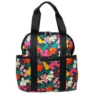 ���X�|�[�g�T�b�N �����b�N LESPORTSAC ���X�| DOUBLE TROUBLE BACKPACK 2442 HC87 BRIGHT GARDEN BLOOMS �u���C�g�K�[�f���u���[���X