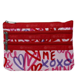 X|[gTbN |[` Wbv|[` LESPORTSAC fB[X X| 3-ZIP COSMETIC 7158 HA68 LOVE NOTES um[c