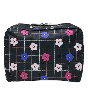 X|[gTbN [W|[` LESPORTSAC X| fB[X EXTRA LARGE RECTANGULAR COSMETIC 7121 HA75 FLORAL PLAID t[vCh