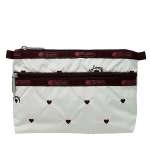 X|[gTbN |[` LESPORTSAC fB[X Cosmetic Clutch 7105 HA83 BERRY HEART EMB x[n[gGuC_[ n[ghJ
