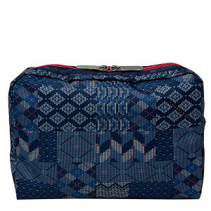 X|[gTbN [W|[` fB[X LESPORTSAC X| EXTRA LARGE RECTANGULAR COSMETIC 7121 E949 PATCHWORK KNIT pb`[Njbg
