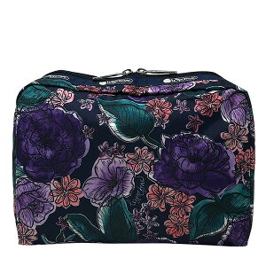 X|[gTbN [W|[` LESPORTSAC X| fB[X EXTRA LARGE RECTANGULAR COSMETIC 7121 HB54 PAINTED BLOOMS NAVY yCebhu[XlCr[