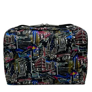 X|[gTbN [W|[` LESPORTSAC X| fB[X EXTRA LARGE RECTANGULAR COSMETIC 7121 HB55 NYC WINTER BLACK GkCV[EB^[ubN