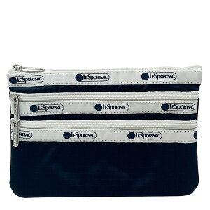 ���X�|�[�g�T�b�N �|�[�` �l�C�r�[ LESPORTSAC ���X�| 3-ZIP COSMETIC 7158 C466 SPECTATOR DEEP BLUE �X�y�N�e�C�^�[�f�B�[�v�u���[