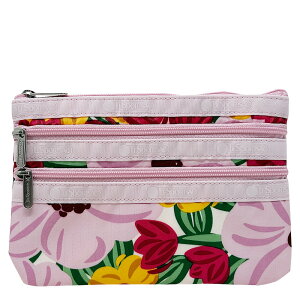 X|[gTbN |[` Wbv|[` LESPORTSAC X| fB[X 3-ZIP COSMETIC 7158 HC31 PINK BLOOMS sNu[X