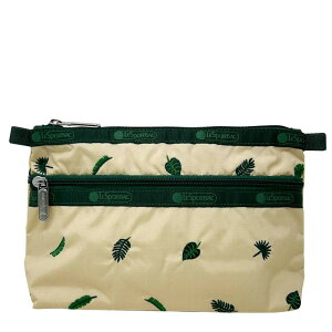 X|[gTbN |[` LESPORTSAC Cosmetic Clutch fB[X 7105 HC77 TROPICAL PALM EMBROIDERY gsJp[GuC_[ hJ