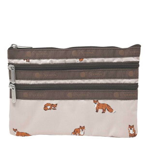 ���X�|�[�g�T�b�N �|�[�` �W�b�v�|�[�` LESPORTSAC ���X�| 3-ZIP COSMETIC 7158 HD49 DASHING FOXES �_�b�V���O�t�H�b�N�X