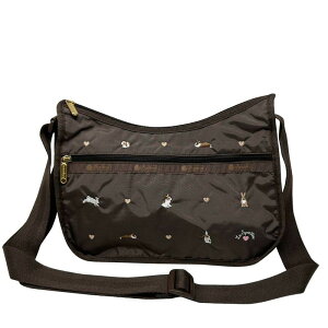 ���X�|�[�g�T�b�N �V�����_�[�o�b�O �΂߂��� ���f�B�[�X LESPORTSAC CLASSIC HOBO 7520 HD84 BUNNY EMBROIDERY �o�j�[�G���u���C�_���[ ������ �n�[�g�h�J