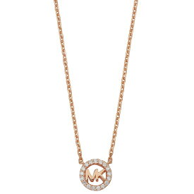 MICHAEL KORS マイケルコース ネックレス レディース ペンダント PAVE LOGO CHARM NECKLACE MKC1726CZ791 ローズゴールド