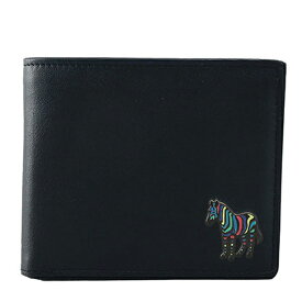 ポールスミス Paul Smith 財布 メンズ 二つ折り財布 MEN WALLET M2A 6078 KZEBRA 79 ブラック ゼブラ