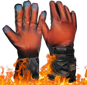 電熱グローブ オートバイ 電熱手袋 バイク用 3段階温度調節 タッチパネル対応 充電式 7.4V 4400mahバッテリー付き 防寒防水 冬ライディング用 登山 アウトドア スポーツ 作業用 男女兼用 電熱グ