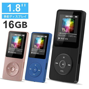 �y16gSD�J�[�h�t���z MP3�v���C���[ 16GB �ő�40���ԘA���Đ� ���X���X�T�E���h �C���z���t�� �u���b�N �u���[ �s���N MP3�v���[���[