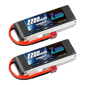 �[�G�G Zeee 11.1V 50C 2200mAh 3S lipo battery T�v���O�t�� 2�p�b�N ���|�o�b�e���[ RC�w���R�v�^�[�p ��s�@�p FPV�p �h���[���p ���W�R�����i�o�b�e���[�Ȃ�