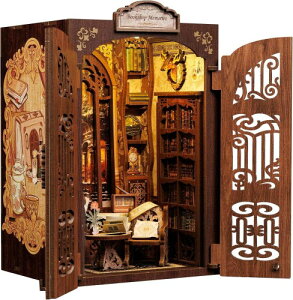 CuteBee - DIY �u�b�N�k�b�N �L�b�g-�h�[���n�E�X �L�b�g-�~�j�`���A �n�E�X �L�b�g-BookNook- �K�p�Ώ� ���S�� �e�B�[���G�C�W���[ ��l���� �a�����v���[���g ���� �R���N�V���� �A�[�g���[�N LED