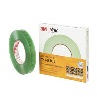 3M VHB テープ ガラス用 透明 Y-4910J, 透明, 幅19 mm x 1長さ10 m, 厚み1 mm, 個装