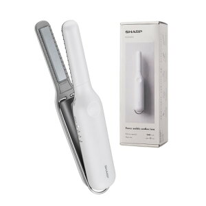 ��e�ʃo�b�e���[�V���[�v SHARP �R�[�h���X �w�A�A�C���� IB-S510B-W ��12mm �[�d������ ��������ȕt�� USB Type-C�Ή� ���~�i�X�z���C�g