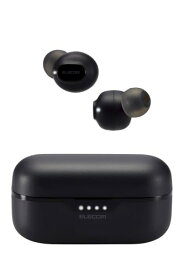 エレコム ワイヤレスイヤホン イヤホン bluetooth 5.3 タッチコントロール SBC/AAC対応 耳栓型 自動ペアリング Type-C充電 ブラック AMA92003