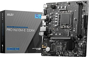MSI �}�U�[�{�[�h ���S�Ҍ������f�� PRO H610M-E DDR4 ��14/13/12����Intel(LGA1700)�Ή�1xPCI-e 4.0 x16 Micro-ATX [Intel H610 ����] MB6174
