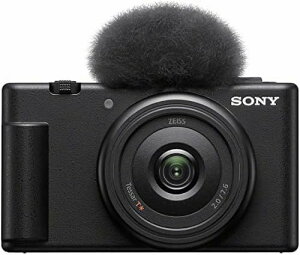 SONY(�\�j�[) �R���p�N�g�f�W�^���J���� VLOGCAM Vlog�p�J���� ZV-1F �{�f�B �E�B���h�X�N���[���t�� 20mm F2.0 �P�œ_�����Y �u���b�N ZV-1F B