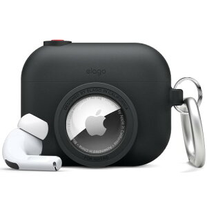 elago AirPods Pro �Ή� �P�[�X �J���� �f�U�C�� �J���r�i �t �V���R�� �J�o�[ AirTag ���[ �� �����h�~ �V���R���P�[�X �ϏՌ� �����h�~ �P�[�X�J�o�[ [ Apple AirPodsPro MWP22J/A �G�A�[�|�b�Y�v�� �G�A�|