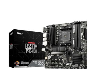 MSI B550M PRO-VDH AMD Ryzen 5000/4000G/3000�V���[�Y�v���Z�b�T�Ή� Socket AM4 DDR4 PCIe4.0�Ή� Micro-ATX �}�U�[�{�[�h MB6468