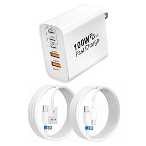 �^�C�vc �[�d�� �m�[�gPC�E�m�[�g�p�\�R���p�[�d�� USB Type-C ���vPD100W �}���[�d�� ���b�v�g�b�v GaNIII�Z�p�Ή� USB-A Type-C �R���Z���g���d���A�_�v�^�[���� MacBook/Surface/iPad/PC/iPhone 17air/pro max/SE/