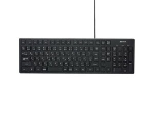 �o�b�t�@���[ �L�[�{�[�h �L�� USB�ڑ� �u���b�N BSKBU15BK