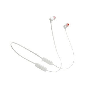 JBL TUNE125BT Bluetooth �C���z�� �}���`�|�C���g�Ή�/���C�����X/�}�C�N�����R���t��/USB Type-C�[�d/�}�O�l�b�g���� �z���C�g JBLT125BTWHT