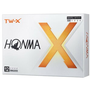 �z���} �S���t �{�[�� TW-X TW-S 2024�N���f�� 1�_�[�X 12������ �z���C�g �C�G���[ 3�s�[�X �c�A�[�n �X�s�� �򋗗� �f�B�X�^���X �\�t�g �S���t�{�[�� TOUR WORLD BT2402 �{�� HONMA_TW-X_�z���C�g(1�_�[