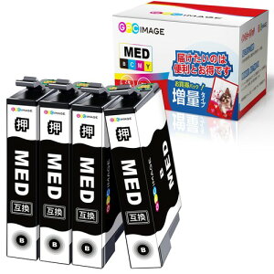 GPC Image MED-4CL �u���b�N �G�v�\�� �Ή� ���_�}���L �C���N epson �Ή� MED ��4�{ Epson �p EW-056A EW-456A �C���N ��e�� �v�����^�[ 456A 056A �G�v�\�� ���_�}���L �݊��C���N�J�[�g���b�W