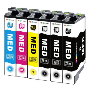 �ŐVICGPC Image MED-4CL �G�v�\�� �p �C���N ���_�}���L epson �Ή� MED 4�F+��2�{ ���v6�{�Z�b�g Epson �p EW-056A EW-456A �C���N ��e�� �v�����^�[ �V�