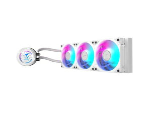 AORUS WATERFORCE II 360 ICE �t��CPU�N�[���[ 360mm���W�G�[�^�[ 3x120mm ��m�C�YARGB�t�@���t�� Intel LGA1700 AMD AM5 (GP-AORUS WATERFORCE II 360 ICE)�ɑΉ� ����CPU�N�[���[ (�z���C�g)