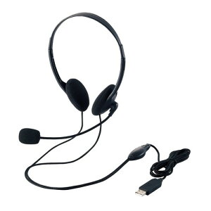 �G���R�� �w�b�h�Z�b�g �L�� �I�[�o�[�w�b�h�^ �}�C�N�A�[���t�� USB �����p �u���b�N HS-HP22UCBK USB�ڑ� Type-C�ϊ��P�[�u���t�� 1.8m HS-HP27UBK HS-HP22SV
