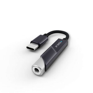 FiiO KA11 USB C - 3.5mm �I�[�f�B�I�A�_�v�^�[ 32bit/384KHz Type �h���O�� HiFi DAC �A���v Android/iOS/Windows/Mac�p TC �V���o�[ / �u���b�N 32�r�b�g/384KHz