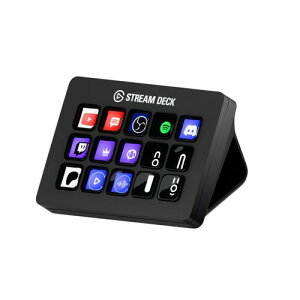 Elgato Stream Deck MK.2 �G���K�g�X�g���[���f�b�N MK.215�L�[�z�񃉃C�u�R���e���c�쐬�p�̃R���g���[���[ �z�M�Ҍ����f�o�C�X OBS/Twitch/YouTube�A�g Mac/PC�Ή� �u���b�N