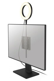 エレコム LEDリングライト リングライト 照明 VESA穴 モニター裏 16センチ/26センチ フレキシブルアーム 3色モード 明るさ10段階 USB給電 女優ライト リモートワーク WEB会議 オンライン面接