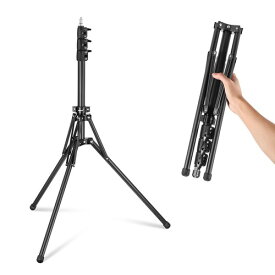 NEEWER 178cm/260cm/280cm ライトスタンド 撮影用三脚スタンド スプリングクッション付き ST-280SS 撮影用スタンド 47-195cm 伸縮式 逆向き折りたたみ式 軽量 ST195 92-200cm高さ調節可能 高耐久 ST178B Feet