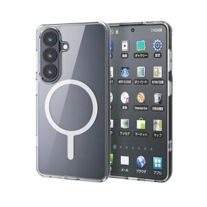 �G���R�� Galaxy SC-51G �P�[�X �J�o�[ �N���A �ϏՌ� �Ռ��z�� �}�O�l�b�g MAGKEEP �n�C�u���b�h TPU 4�p�G�A�[�N�b�V���� �w�ʍd�x5H ���C�����X�[�d�Ή� PM-G261MAG02BK �u���b�N / �z���C�g S26 Ultra