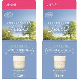 消臭力 クルマ フィールユー まとめ買い 車用 置き型 ゲルタイプ つけかえ 車 消臭剤 消臭 芳香剤 feelU エクリュサボン 本体 ハーバルムスク