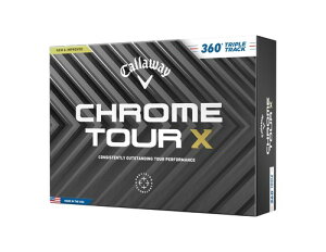 �L�����E�F�C Callaway �S���t�{�[�� CHROME TOUR X 24 360 TRIPLE TRACK 4�s�[�X�\�� �g���v�� �z���C�g 360°�g���v���E�g���b�N �z���C�g / 360°�C�G���[�X�g���C�v�E�z���C�g YLW STRIPE