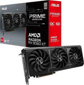 ASUS AMD Radeon RX 9060 XT �r�f�I�J�[�h 16GB GDDR6 OC�G�f�B�V���� PRIME-RX9060XT-O16G �����i VGA�P�i