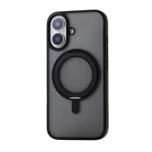 �G���R�� iPhone 16 �P�[�X �X�^���h�@�\ �}�O�l�b�g�����O �}�O�l�b�g MAGKEEP �n�C�u���b�h ���C�����X�[�d�Ή� 4�p�G�A�[�N�b�V���� PM-A24AMAGSTGY �O���[ / �u���b�N PM-A24AMAGSTBK