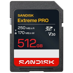 SanDisk 128GB/256GB/512GB Extreme PRO SD UHS-I�J�[�h UHD �t��HD U3 V30 �ő�250MB/�b�̓ǂݎ���120MB/�b�̏������݁B4K SDSDXXJ-128G-GSCIN�B �ő�250MB/�b�̓ǂݎ�葬�x��170MB/�b�̏������ݑ��x