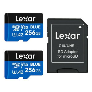 Lexar BLUE microSDXC 256GB/512GB UHS-I U1 V10 Class microSD�J�[�h �ő�Ǎ����x160MB/s Full HD 4K UHD�Ή� �X�}�[�g�t�H�� �^�u���b�g �A�N�V�����J�����p ���� LMSBLUE256G-BNANG LMSBLUE512G-BNANG PK �u���[