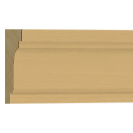 格安　アウトレット　モールディング　木製／表面シートラッピング　廻り縁・チェアレール　ビーチ杢色　　60×30×3600mm　[NRWR204B]