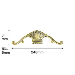 N304G�b�v���X�`�b�N���I�[�i�����g�@�g�����S�[���h�@248×71×5mm�@���݌Ɍ���y�A���i�z