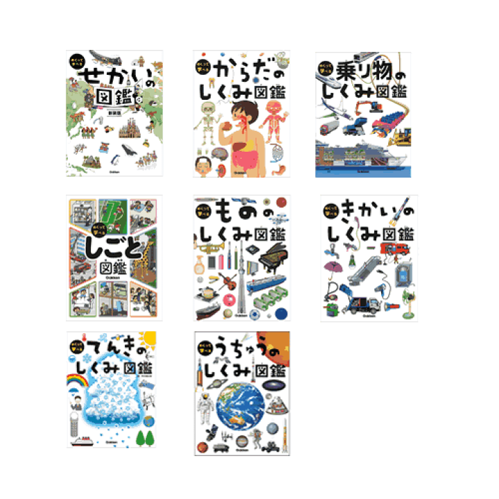 学研 めくって学べる しくみ図鑑 8巻セット 楽天市場】めくって学べる図鑑 8冊 : 学研アソシエ代理店 サイン