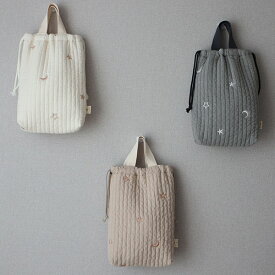 星と月の刺繍 シューズバッグ 上履き入れ 小学校 サイズ 上履き袋 上靴入れ 上靴袋 子供 高学年 幼稚園 通園 通学 入学グッズ 小学生 メール便可 キルティングバッグ　【送料無料!!】保育園　スクールグッズ サブバッグ マザーバッグ　レッスンバッグ