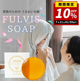 【フルボ酸配合！洗顔・ボディ・石鹸シャンプー】FULVISモイスチャライジングソープ 100g【送料無料】石けん 全身 美容成分 赤ちゃん デリケート 敏感 ニキビ 毛穴 肌あれ 皮脂 乾燥 保湿 低刺激 泡 スキンケア 無添加 フェムケア